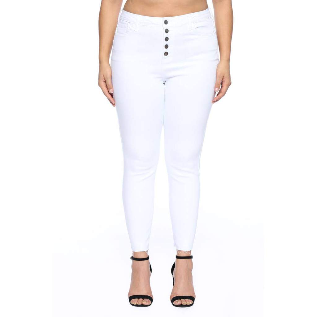 High Rise Crop Skinny